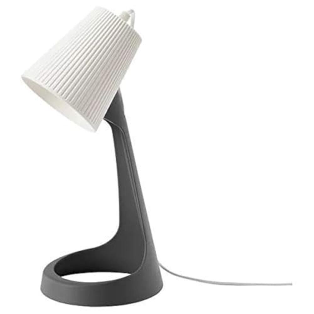 IKEA Svallet Adjustable Desk Lamp – White & Gray, Task-Ready Glow 803.584.96